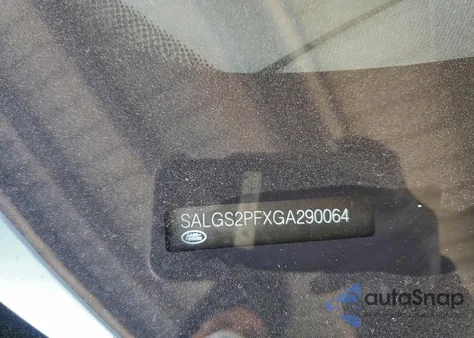 2016 Land Rover Range Rover Hse z USA, uszkodzony, nr VIN SALGS2PFXGA290064